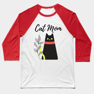 cat mom t-shirt gift for wife mom girl friend friends Baseball T-Shirt